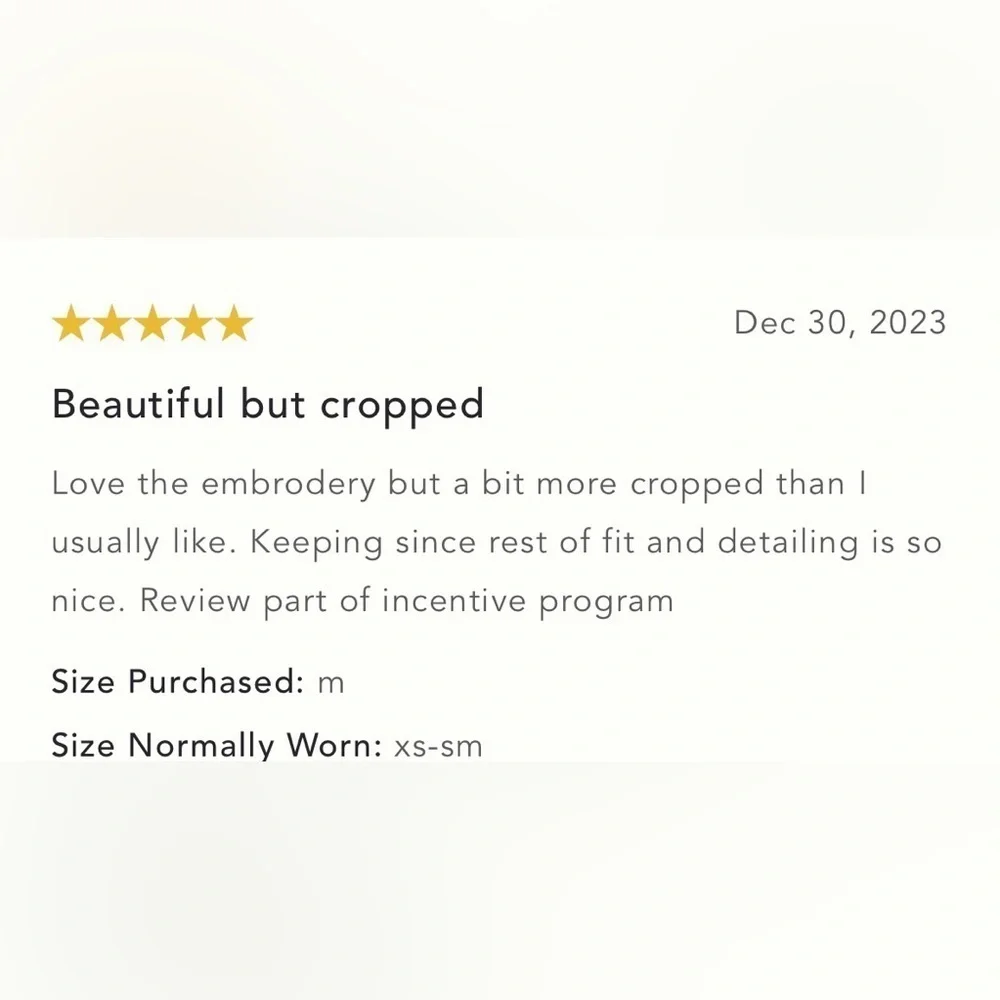 ❤️ HOT PICK ❤️ NWT Size MP - By Anthropologie Embroidered Sweatshirt - Picture 7 of 13